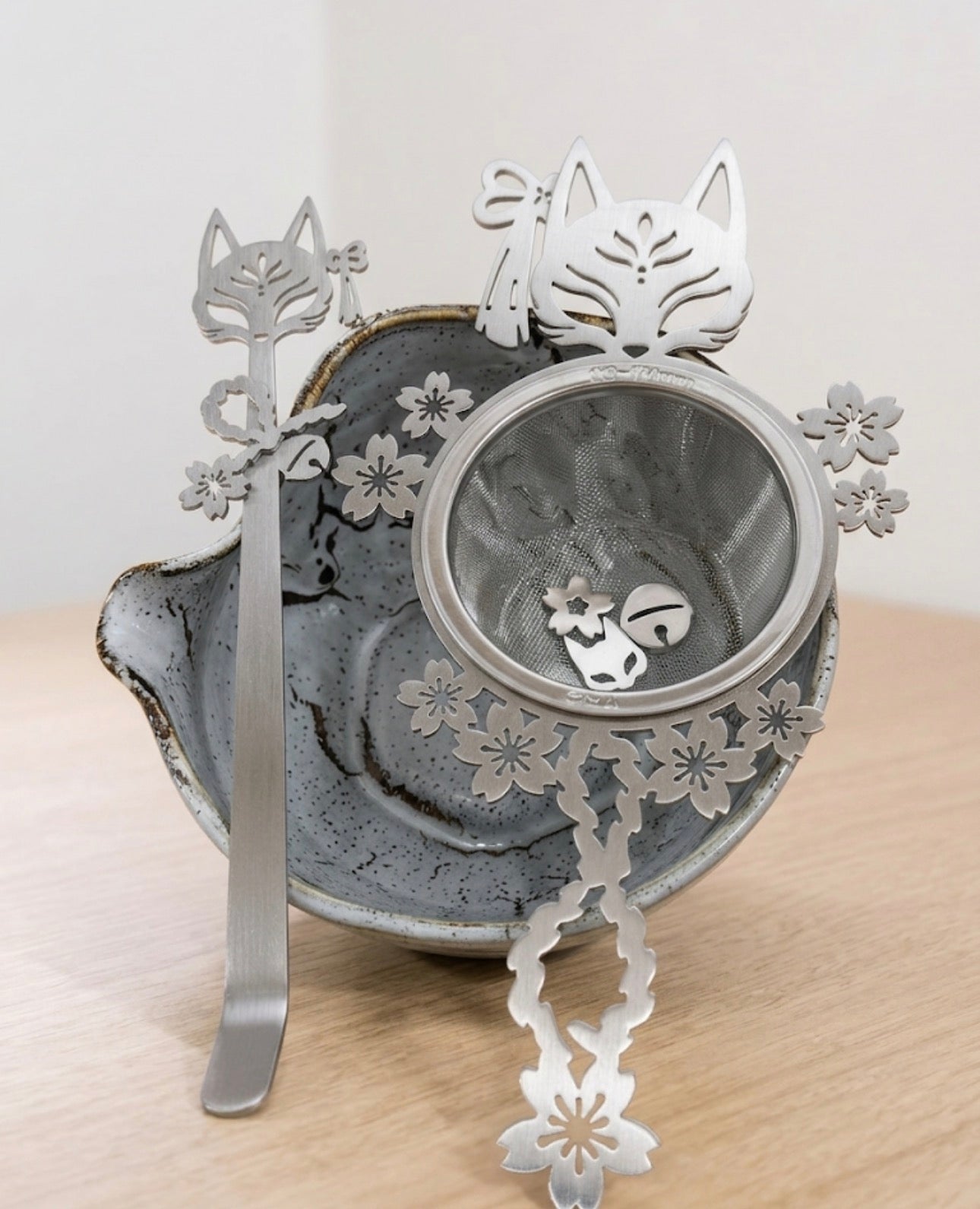 Ornate Fox Matcha Accessory Set